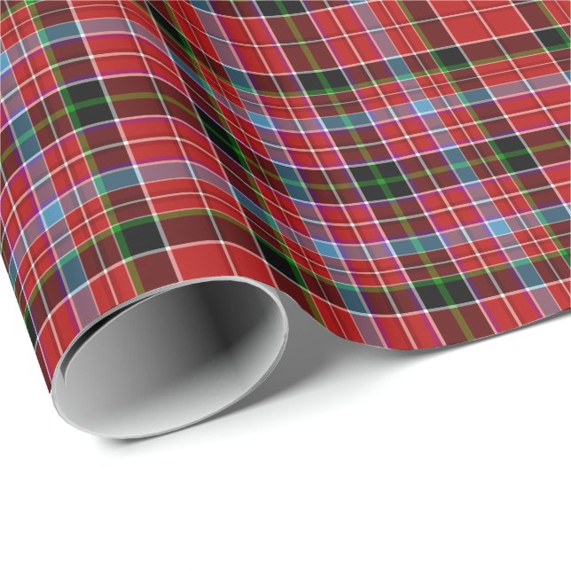 Aberdeen Scotland District Tartan Geschenkpapier (Rolleneckpunkt)