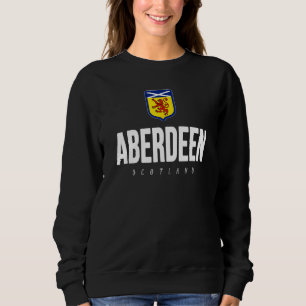 Aberdeen Scotland Flag Tourist Souvenir Sweatshirt