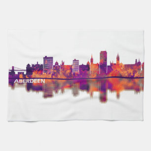 Aberdeen Scotland Skyline Geschirrtuch