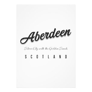 Aberdeen "Silberne Stadt mit den goldenen Sanden" Fotodruck