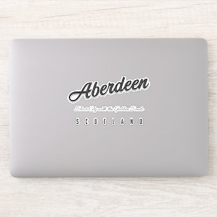 Aberdeen "Silver City with the Golden Sands" Aufkleber