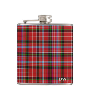 Aberdeen Tartan Monogram Flachmann