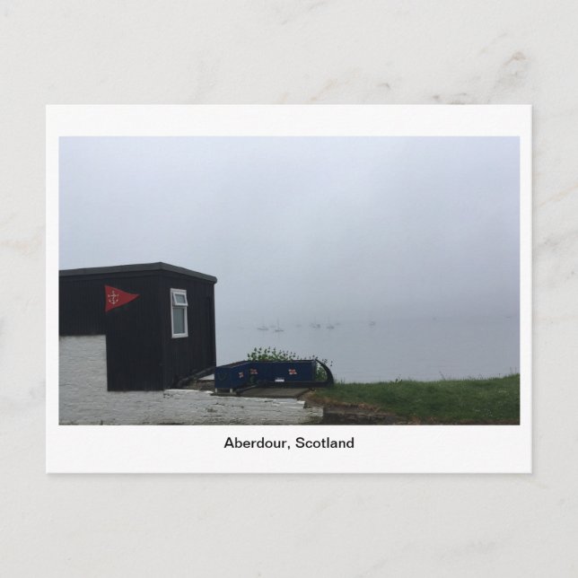 Aberdour Harbour Hut Postkarte (Vorderseite)