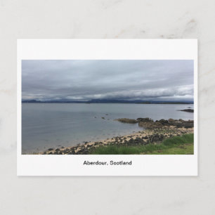 Aberdour, Schottland - Cloudy Beach Postkarte