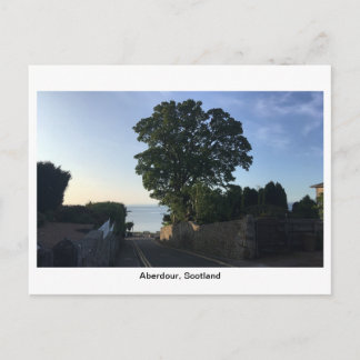 Aberdour, Schottland - Straße zum Strand Postkarte