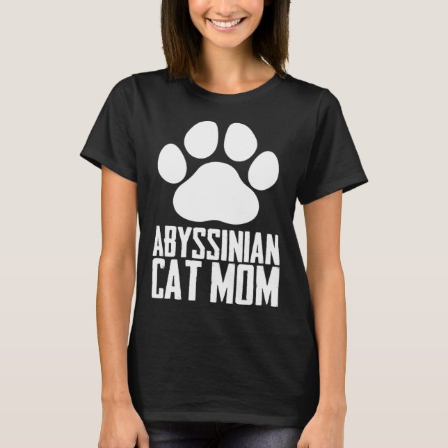 Abessinianische Mutter Abessinians Kätzchen Abessi T-Shirt (Vorderseite)
