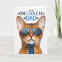 Abessinier Cat Father's Day One Cool Cat