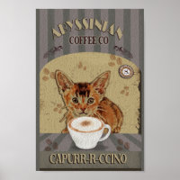 Abessinier Kaffee Capurrccino Vintag