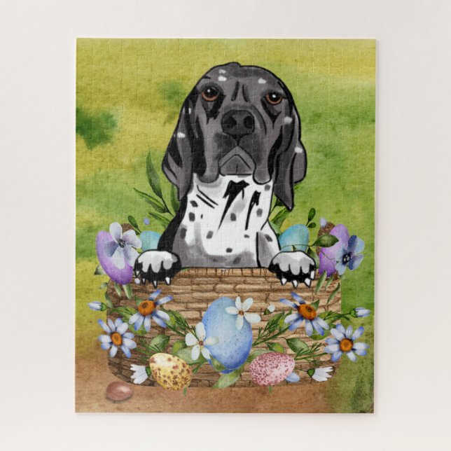 Abessinier Sand Terrier Hund in der Osterjagd Puzzle (Vertikal)