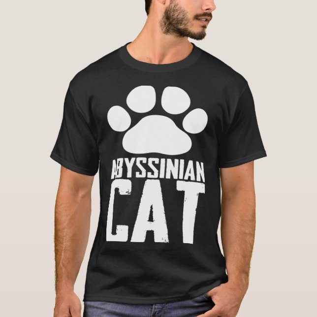 Abessinierkatze T-Shirt (Vorderseite)