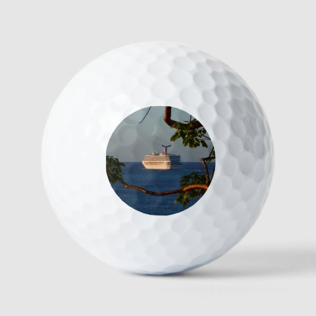 Abfahrt bei Sunset I Cruise Vacation Golfball (Vorderseite)