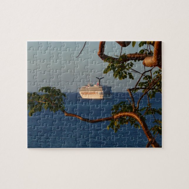 Abfahrt bei Sunset I Cruise Vacation Puzzle (Horizontal)