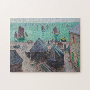 Abfahrt der Boote Etretat Monet Frische Kunst Puzzle