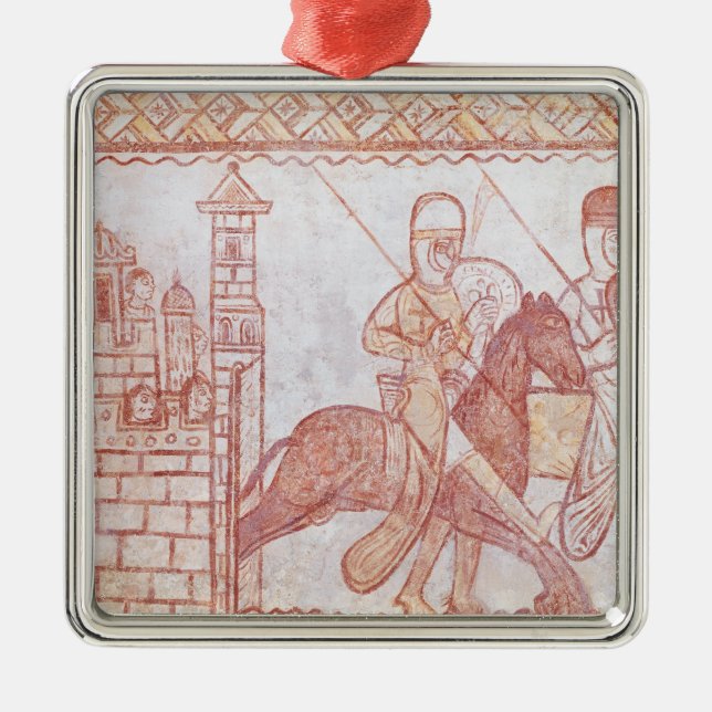 Abfahrt der Kreuzfahrer Silbernes Ornament (Vorne)