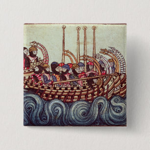 Abfahrt eines Bootes für die Kreuzzüge, Button