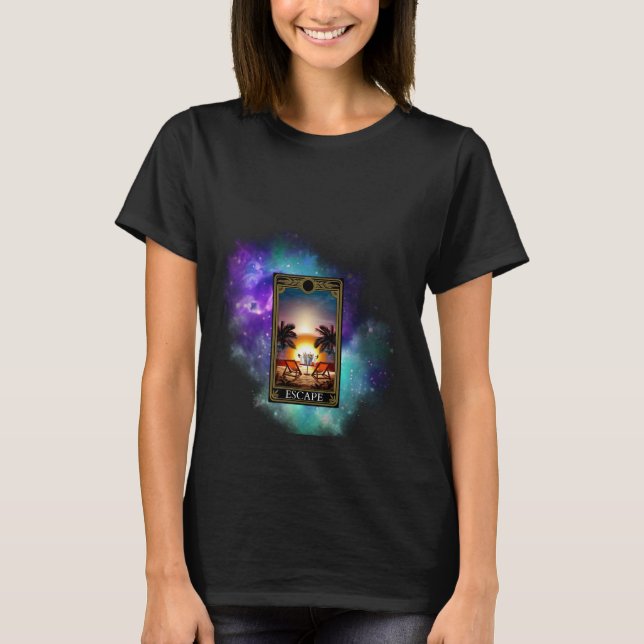 Abfahrt zum T - Shirt des Beach Tarot (Vorderseite)