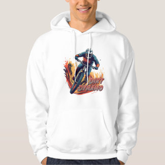 Abfahrtsgrafik und Text Hoodie