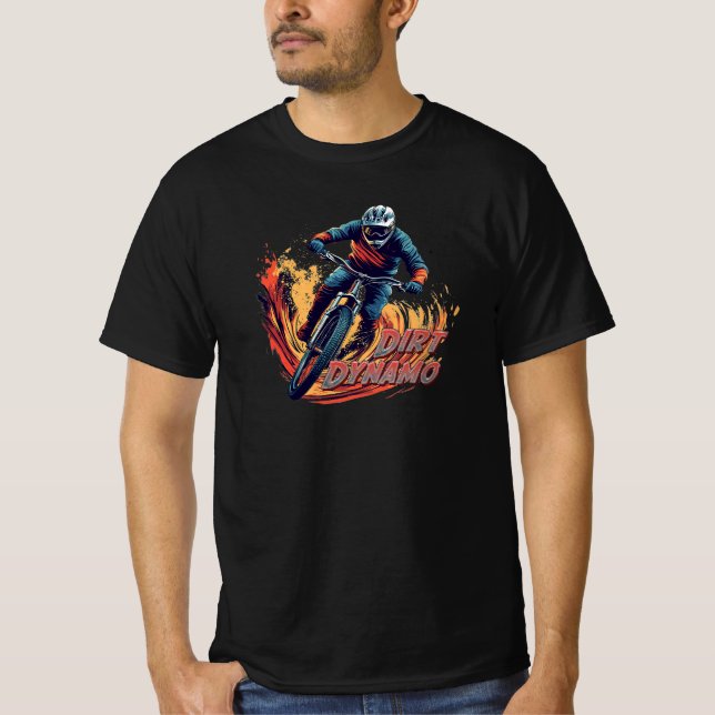 Abfahrtsgrafik und Text T-Shirt (Vorderseite)