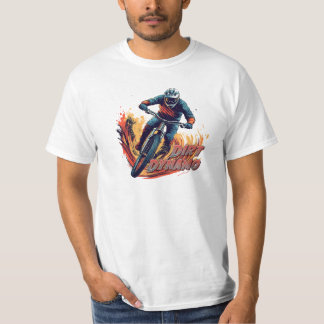 Abfahrtsgrafik und Text T-Shirt