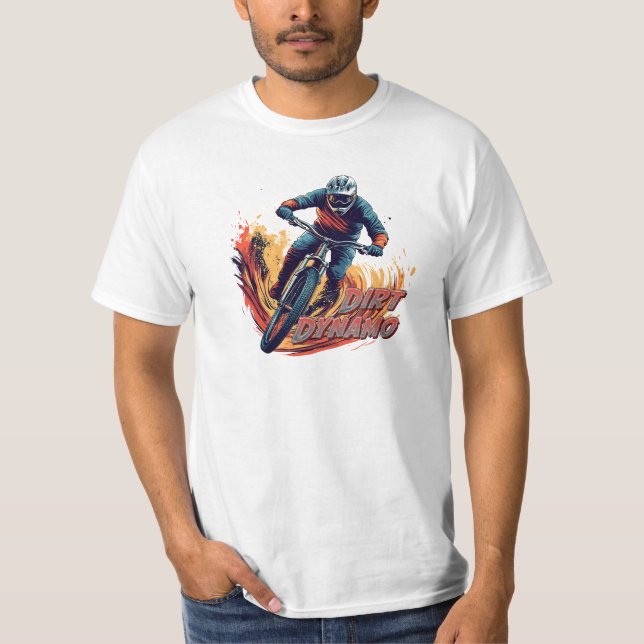 Abfahrtsgrafik und Text T-Shirt (Vorderseite)