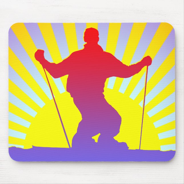 Abfahrtskier Mousepad (Vorne)