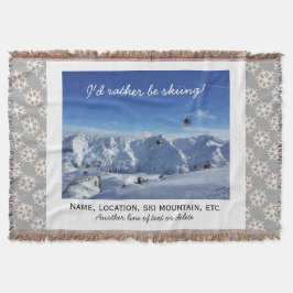 Abfahrtskilauf-kundenspezifische Decke