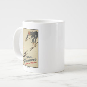 Abfahrtsläufer - Sport- und Vergnügungswerbung Jumbo-Tasse