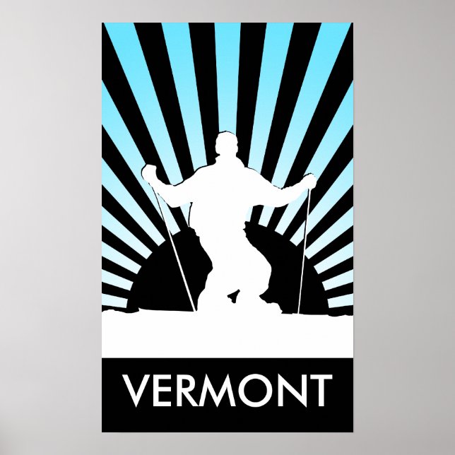 Abfahrtsvermont Poster (Vorne)
