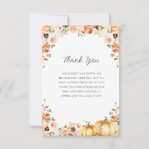 Abfall der Liebe Babydusche danke