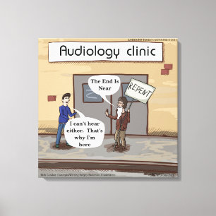 Abfall für Audiologie Funny Canvas Print Leinwanddruck