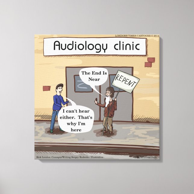Abfall für Audiologie Funny Canvas Print Leinwanddruck (Vorderseite)