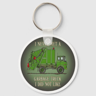 Abfall-LKW-Grün-Betreiber-Zitat-Schlüsselkette Schlüsselanhänger