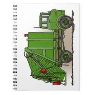 Abfall-LKW-Grün Notizblock