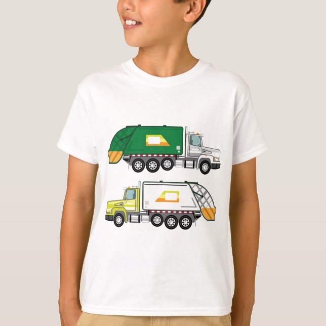 Abfall-LKW T-Shirt (Vorderseite)