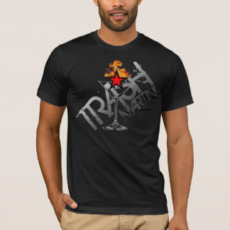 Abfall Martini, der Martini-Shirt flammt T-Shirt