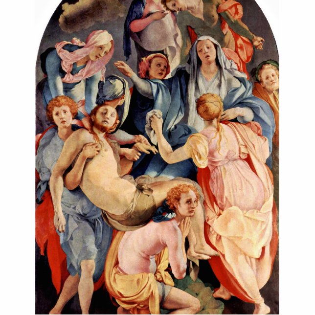 Abfall vom Kreuz durch Pontormo, Jacopo (Bestes Freistehende Fotoskulptur (Vorne)