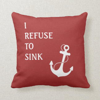 Abfall zum zu sinken kissen