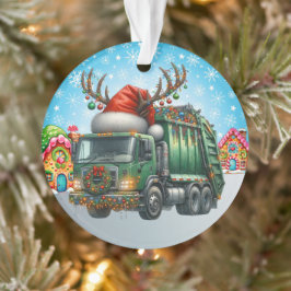 Abfallentsorgungswagen Ornament