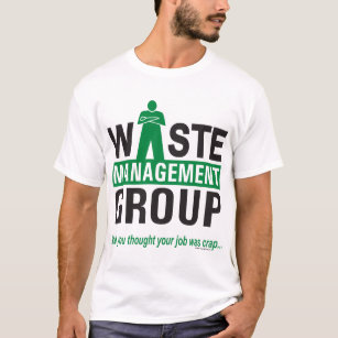 Abfallwirtschaft auf Weiß T-Shirt