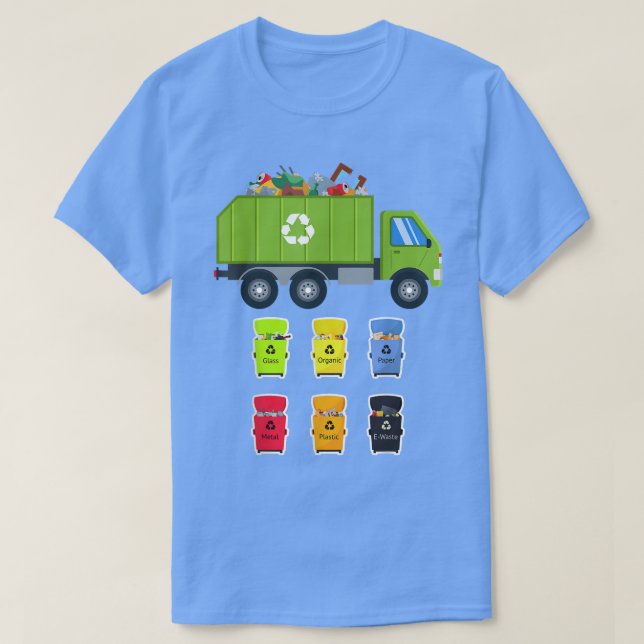 Abfallwirtschaft Recycle Müllverbrennungsanlagen M T-Shirt (Design vorne)