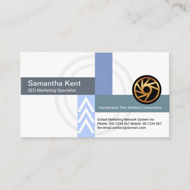 Abfangen von Verknüpfungen SEO-Marketing Visitenkarte (Vorderseite)