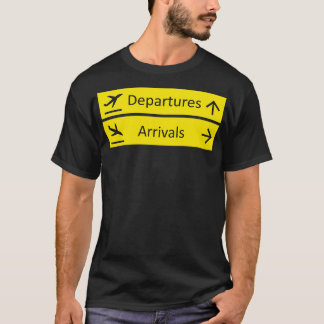 Abflug- und Ankunftszeichen T-Shirt