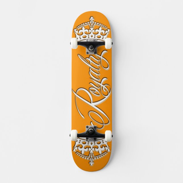 Abgabe-Skateboard-Plattform-Orange Skateboard (Vorderseite)