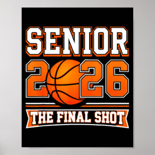 Abgänger 2026 Senior Basketball Zurück zur Schule Poster
