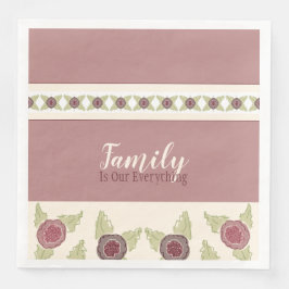 Abgeblendet rosa und grün serviette