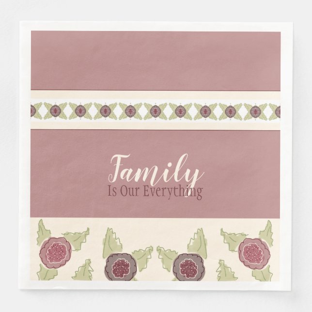 Abgeblendet rosa und grün serviette (Vorderseite)