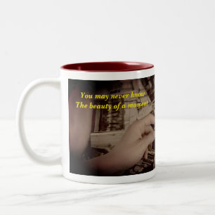 Abgeblendete Fotografien Zweifarbige Tasse