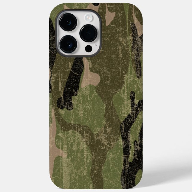 Abgeblendete grüne Camouflage Case-Mate iPhone Hülle (Rückseite)