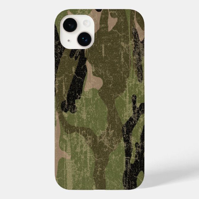 Abgeblendete grüne Camouflage Case-Mate iPhone Hülle (Rückseite)