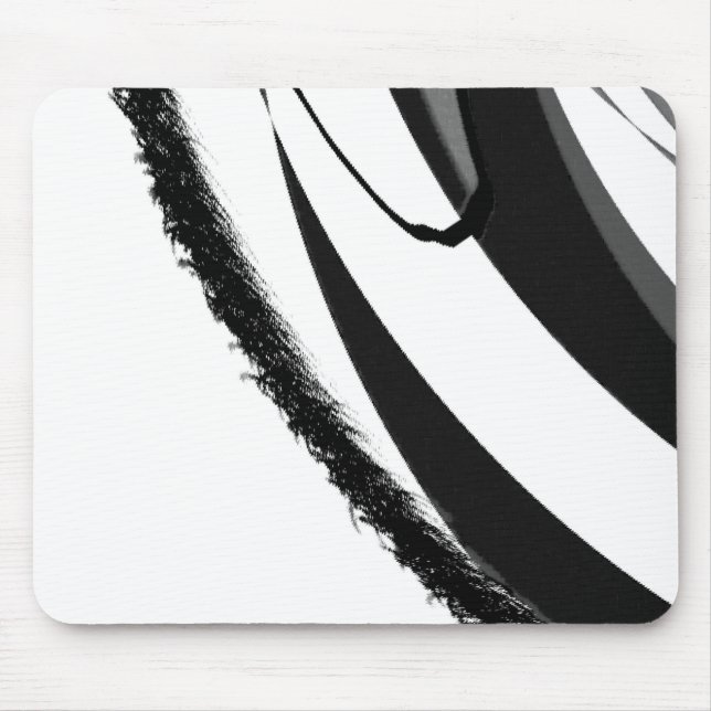 Abgeblendetes Grau Mousepad (Vorne)